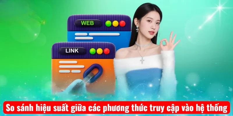 So sánh hiệu suất giữa các phương thức truy cập vào hệ thống